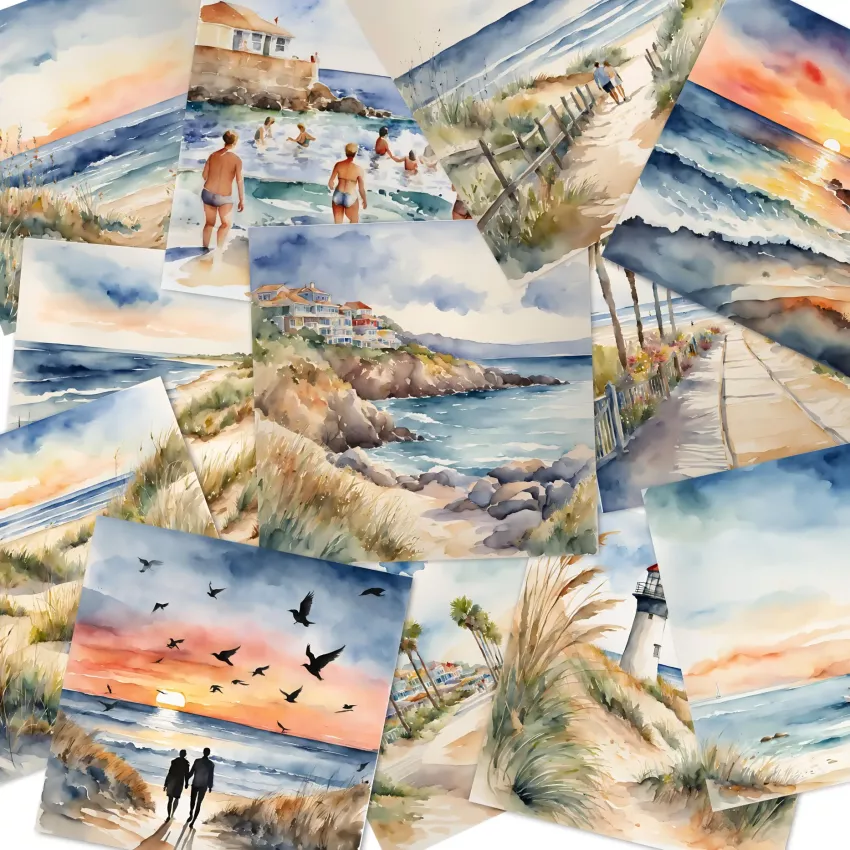 LaCreativ - Designpapier "Ein Tag am Meer" Paper Pack 6x6" - 24 Bogen